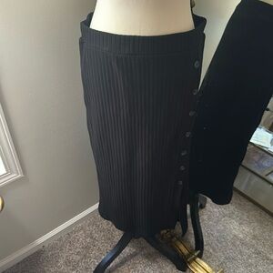 Simple Black high waist skirt or dress.